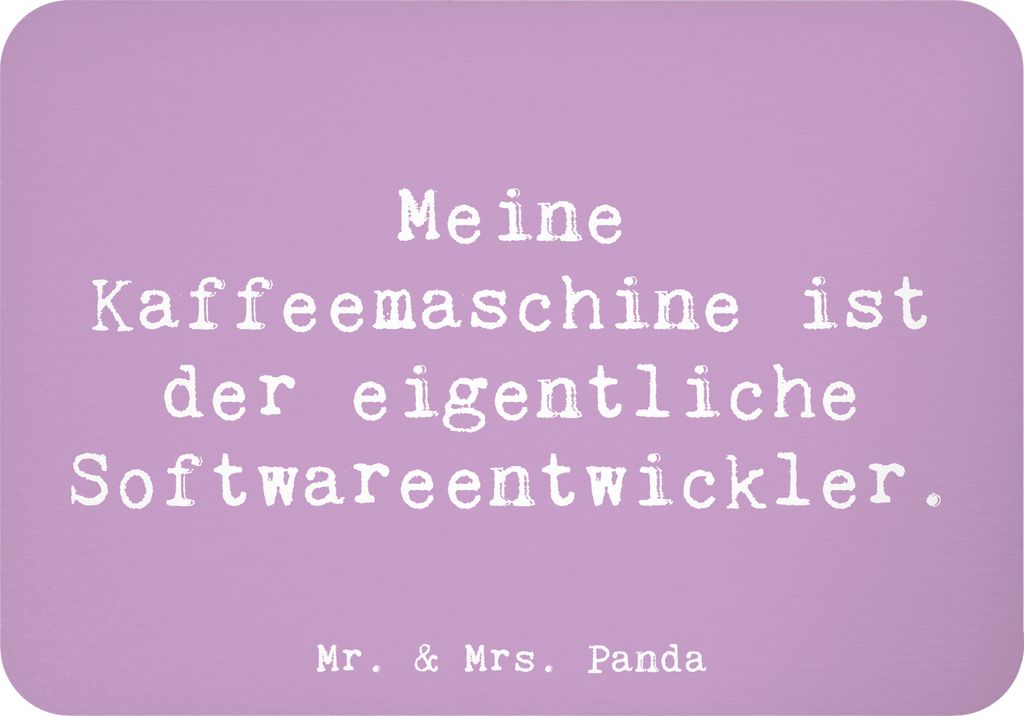 Mr. & Mrs. Panda magnet Spruch Softwareentwickler Held - Lavendeltraum - Geschenk, Geschenke mit Herz, Kühlschrankmagnet, Beruf, Softwareentwicklu...