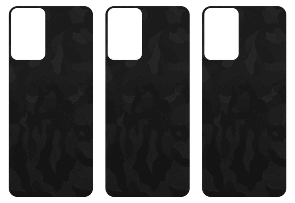 apgo Rückseite Schutzfolie, Skin, kompatibel mit Vivo Y35 5G, Hinten Displayschutzfolie aus Vinylfolie, kratzfest, einfache Montage - Schwarzes Ta...
