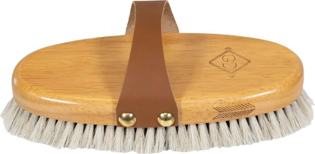 Brosse à reluire cheval pour finition de pansage Grooming Deluxe brune