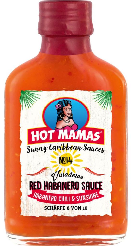 HOT MAMAS Sunny Caribbean Sauces Red Habanero in der Zdjęcie produktu 