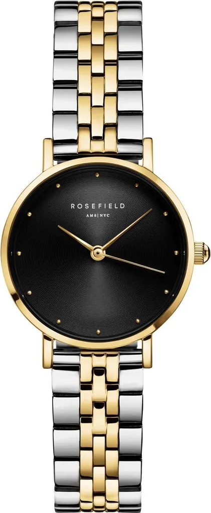 Montre Femme Petit Cadran en Acier Noir Duo Tone Rosefield SEBDSG-SE04