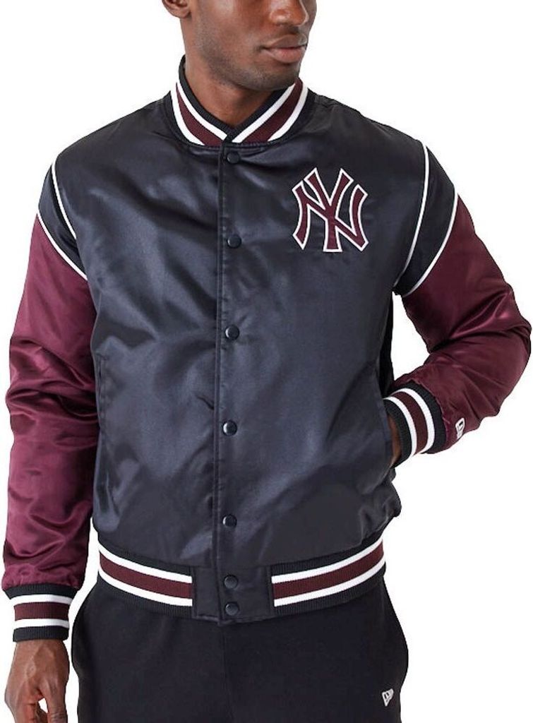 New Era Herren Varsity College Jacke New York Yankees black/maroon S