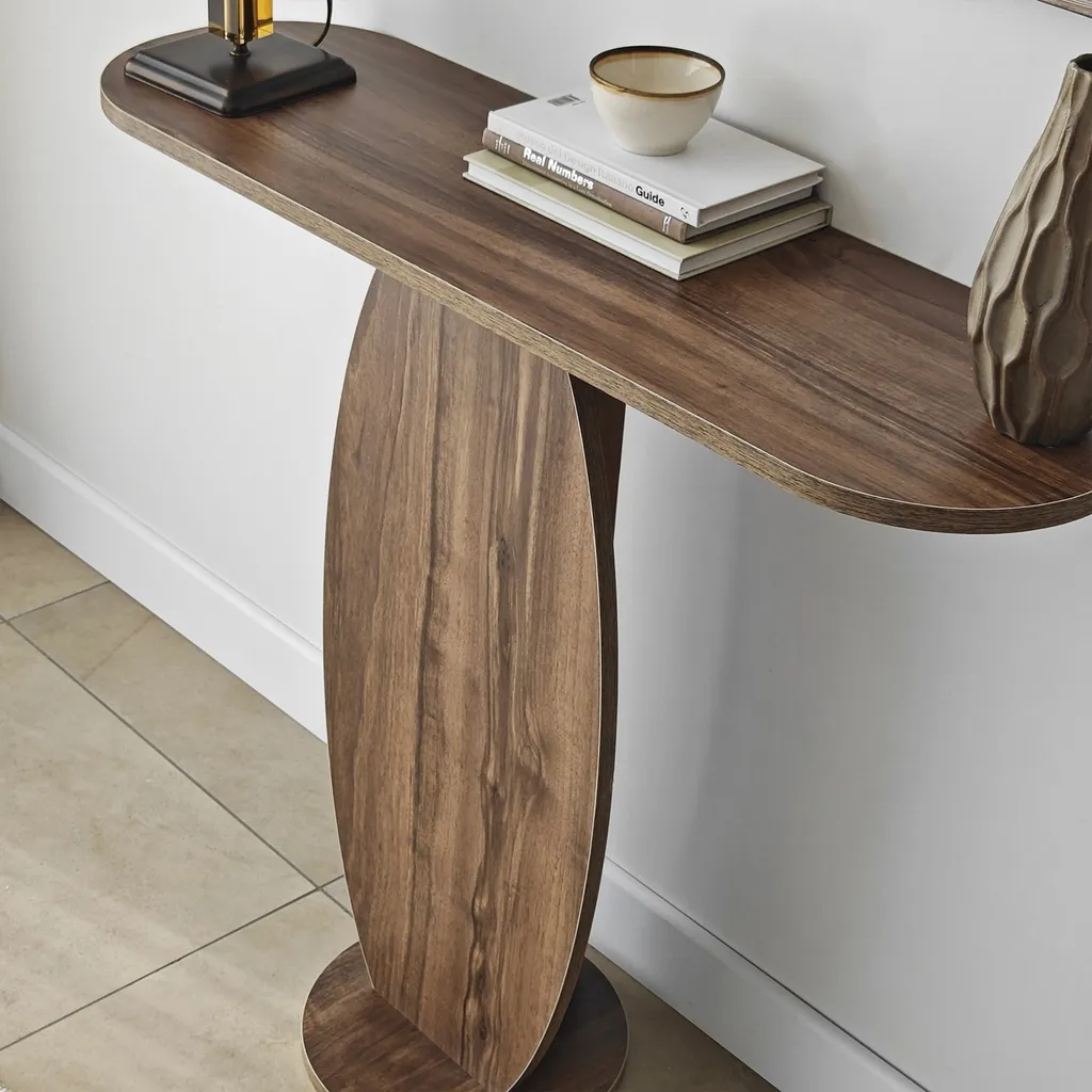 Commode Ellittica Noyer : Solution de Rangement pour Espaces Étroits