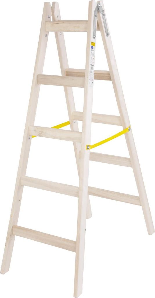 Leiter Strend Pro, 5-sprossig, Holzstufenleiter, 1,60 m, Produktbild 
