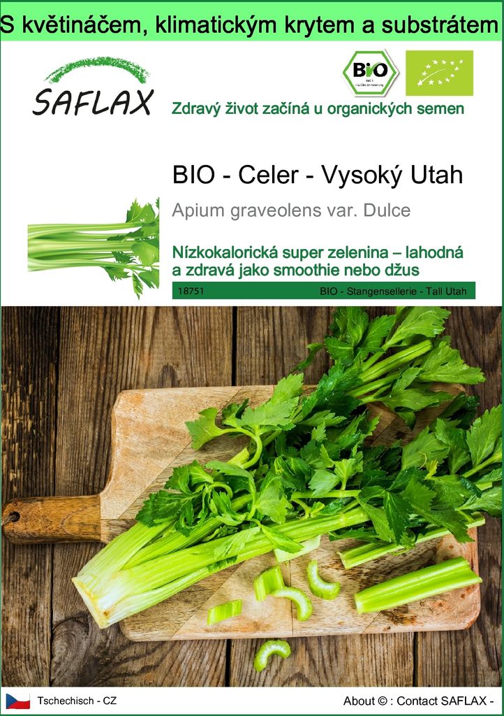 SAFLAX Garden to go - BIO - Celer - Vysoký Utah - Apium Obrázek produktu 