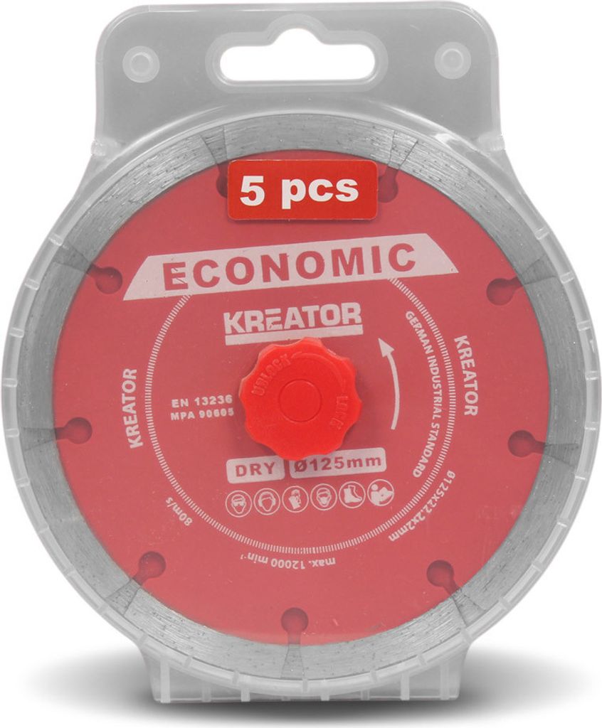 Trennscheiben 5er Pack Diamant Set ø 125 mm Trocken für harte Materialien - Z882020