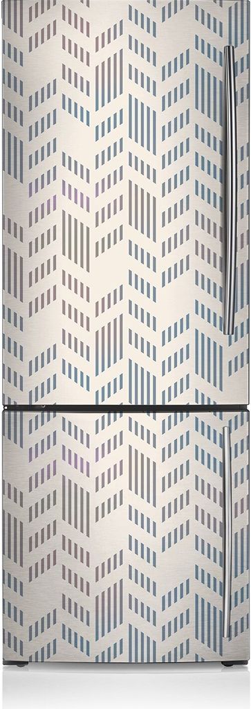 Kühlschrank Aufkleber Kühlschrankmagnete Dekoration Kühlschrankfolie 70x190 cm - Tannengeometrie