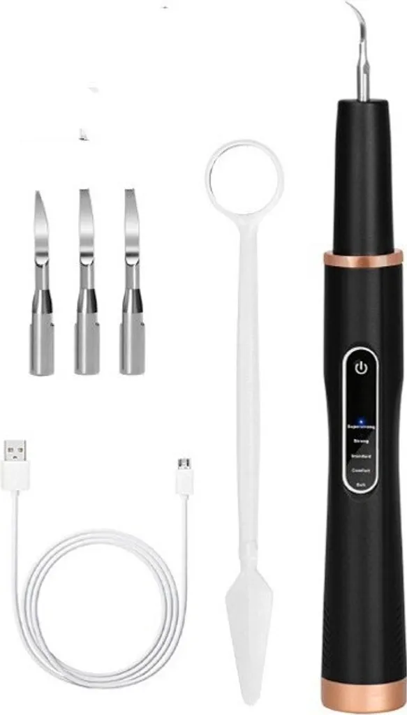 INF Ultrasonic Tooth Cleaner Nero - Sbiancamento e Tartaro a Casa