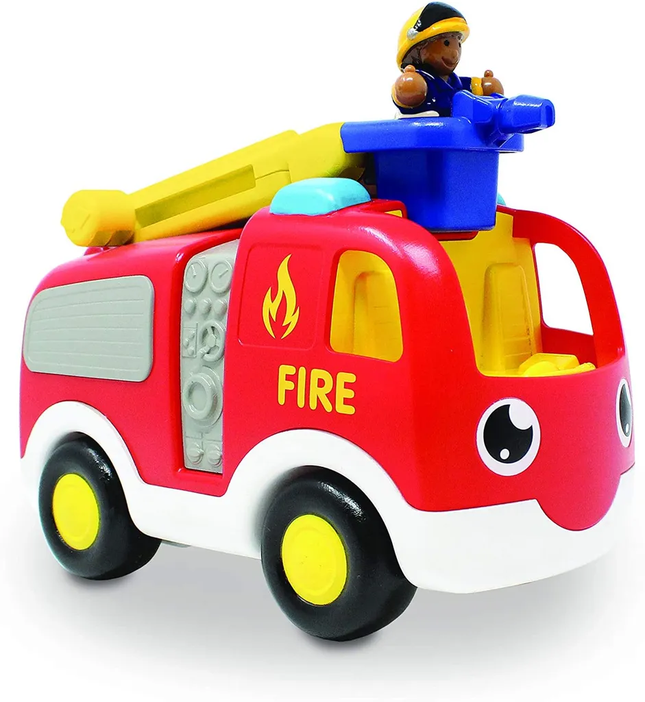 Jouet solide camion de pompier Ernie Fire Engine orange incassable 1-5 ans