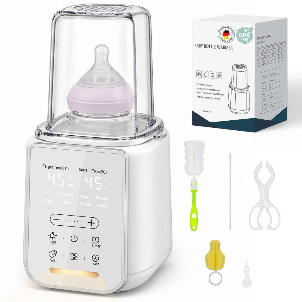 2026 Neuer 9-in-1 Babyflaschenwärmer Sterilisator, NTC, Produktbild 