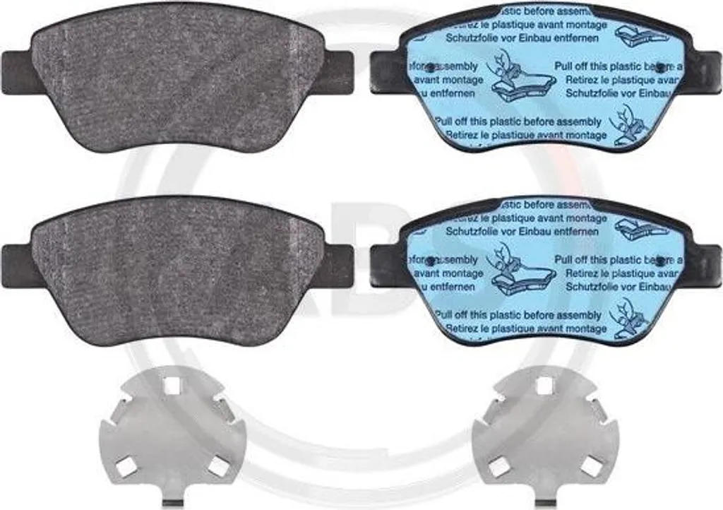 Plaquettes de frein A.B.S. 37817 pour Fiat 500 et Panda OE 77364893