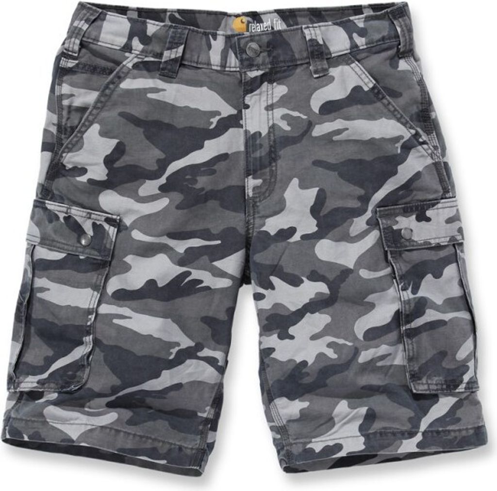 Carhartt Herren Shorts Rugged Cargo Camo , Rugged - Grau Obrázok produktu 