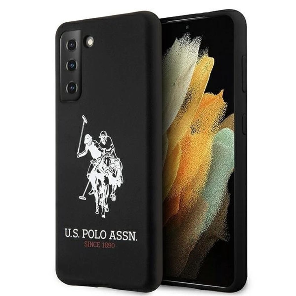 U.S. Fall. Polo Assn. Silikon-Logo auf Samsung Galaxy S21+ - Schwarz