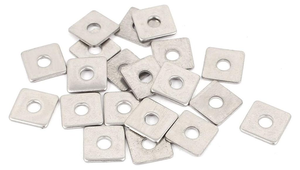 20Stk M3 x 10mm Viereck Edelstahl Flatte Reparatur Platte Silber DE de