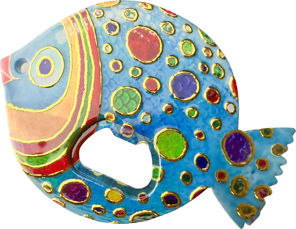 Fisch-Flaschenöffner-Magnet, Vintage-Prägungsdesign, Fischmaul-Flaschenöffner, Wohnmobil-Bieröffner, Küchengerät für Campingliebhaber