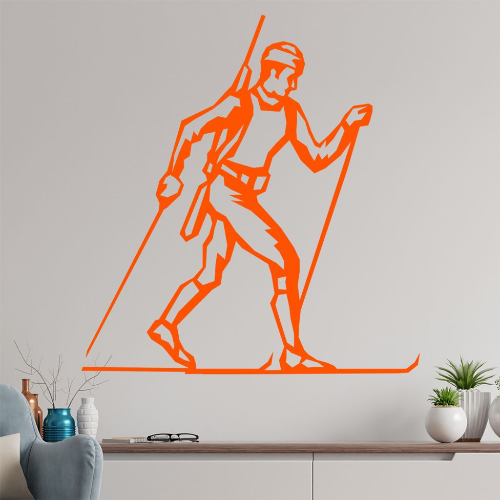 Langläufer Wandtattoo in 6 Größen - Wandaufkleber Wall Sticker - Dekoration, Küche, Wohnzimmer, Schlafzimmer, Badezimmer