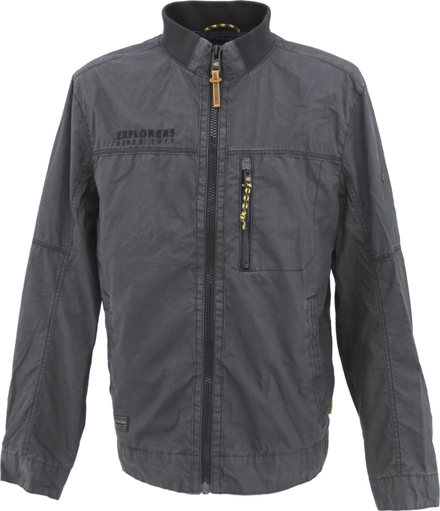 33374 Camel Active, , Herren Übergangsjacke, leicht gefütterter Blouson, asphaltschwarz, 52