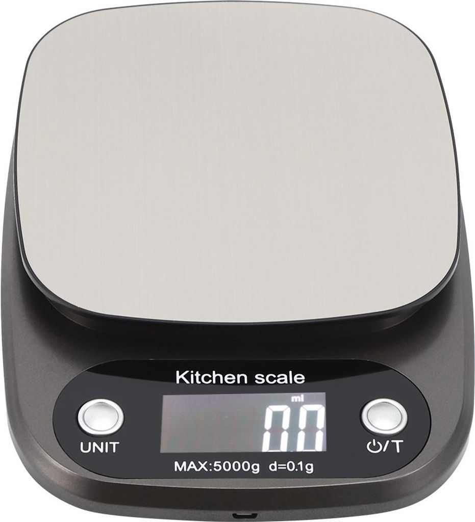 5kg/0,1g LCD-Digital-Küchenwaage Multifunktionale elektronische Lebensmittelwaage zum Kochen und Backen