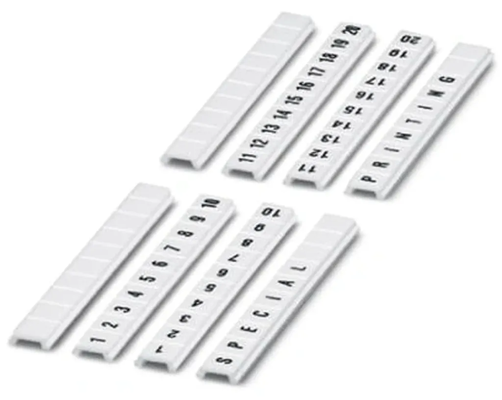 Ruban Zack ZBF 5 blanc marquage de bornier 5mm repère 41-50 Phoenix