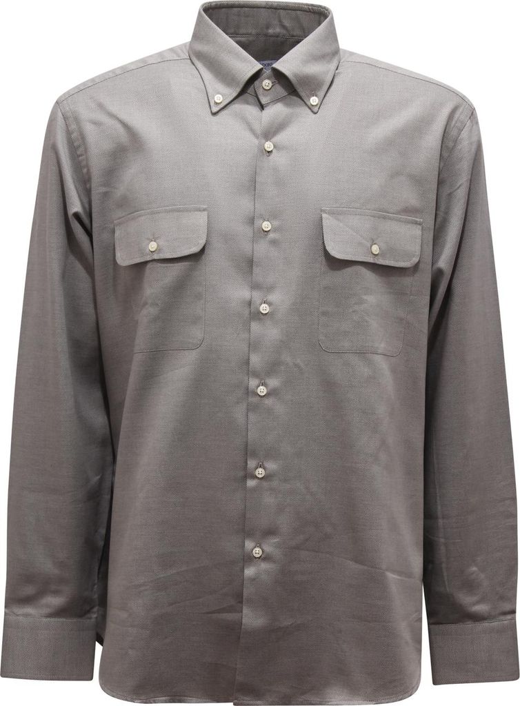 M9600 Camicia Uomo Bordoni Man Button-Down Textured Shirt