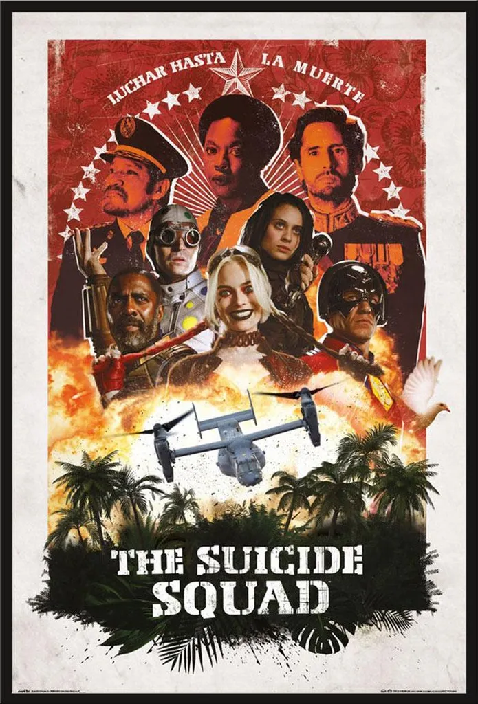 Affiche Suicide Squad avec Cadre Shinsuke Anti-Casse et Vitre Acrylique
