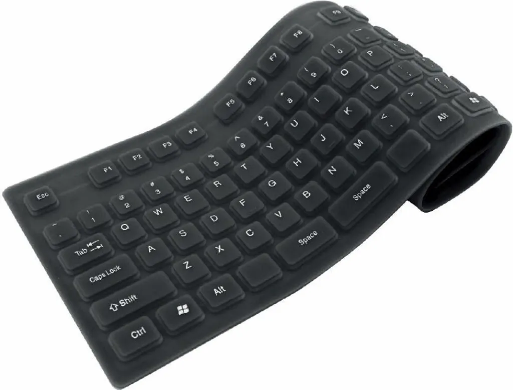 Clavier Techly IDATA KB-R109L Filaire USB et PS/2 - Layout Italien Noir