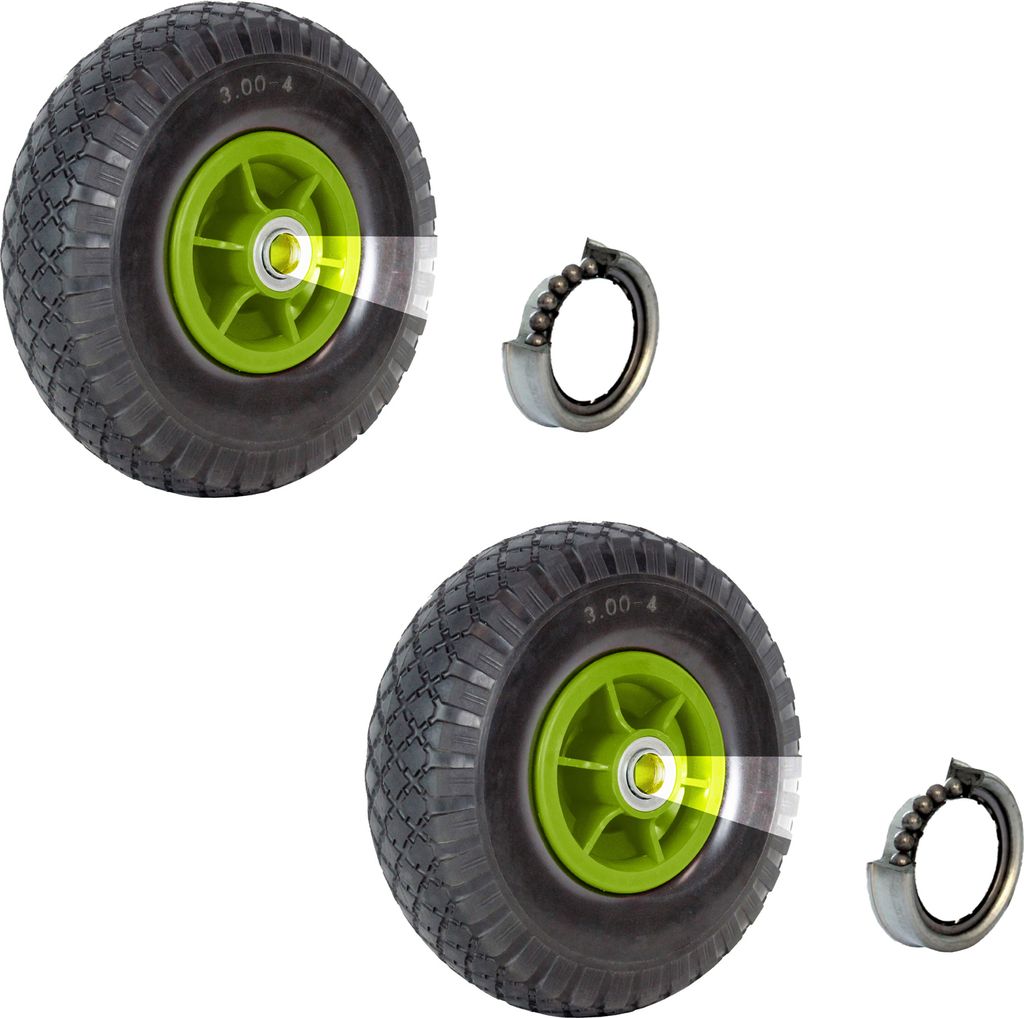 2x Sackkarrenrad Luftrad 260 x 85 mm 3.00-4 Bollerwagenrad Produktbild 1