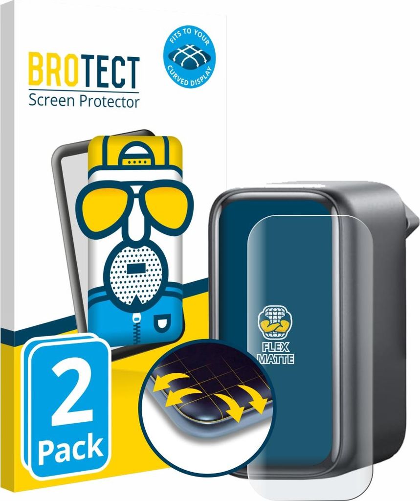 2x BROTECT Fullscreen Schutzfolie für Anker A2697 140W Displayschutz Folie Fullcover Matt Entspiegelungsfolie