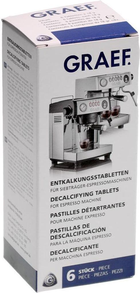 Graef 145618 Entkalkungsstabletten für Siebträger Inhalt 6 Produktbild 1