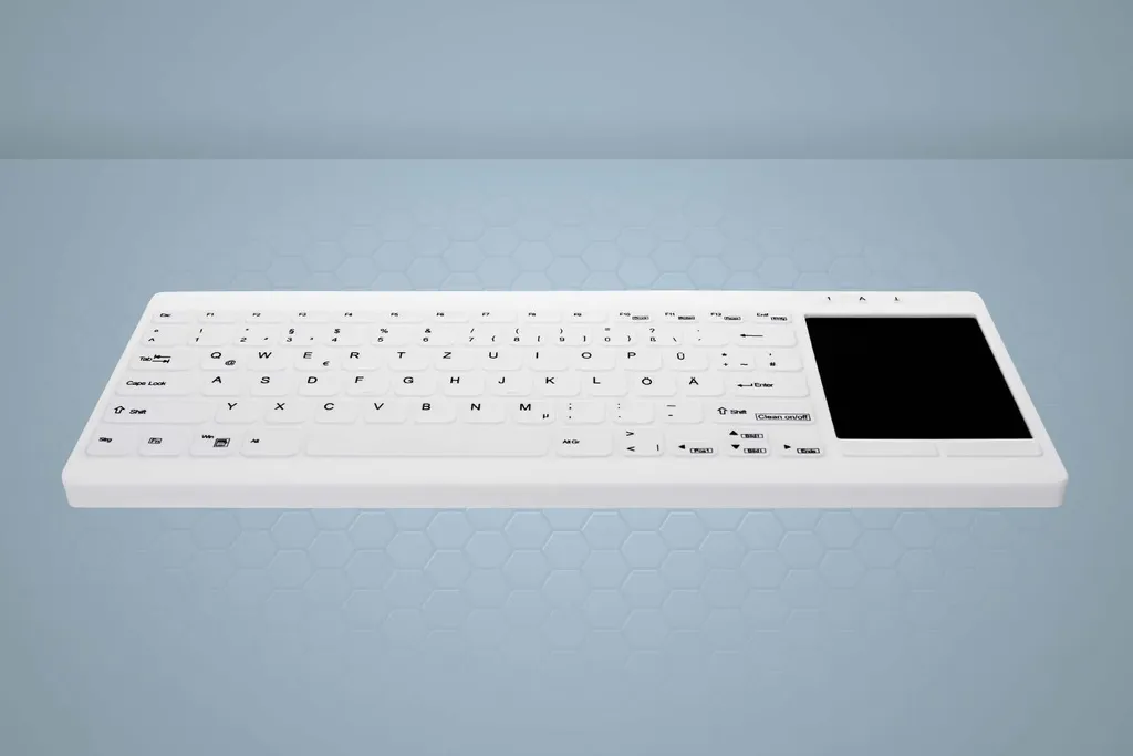 Clavier médical lavable Contour Active Key MTA pour hôpitaux, blanc - 5