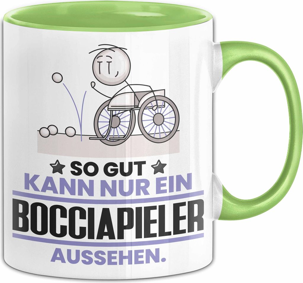 Bocciapieler Geschenk Tasse So Gut Kann Nur Ein Bocciapieler Aussehen Geschenkidee Kaffee-Becher (Grün)