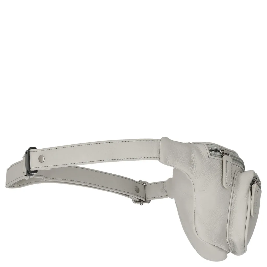 Sac banane Picard Luis Shark blanc en cuir de vachette haut de gamme - 7