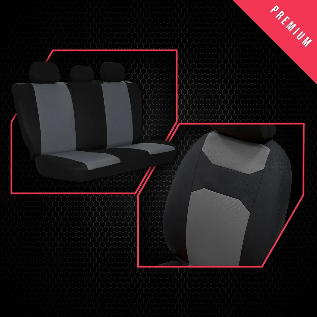 Coprisedili auto Coprisedili universali per Fiat Tipo II Set grigio - 6