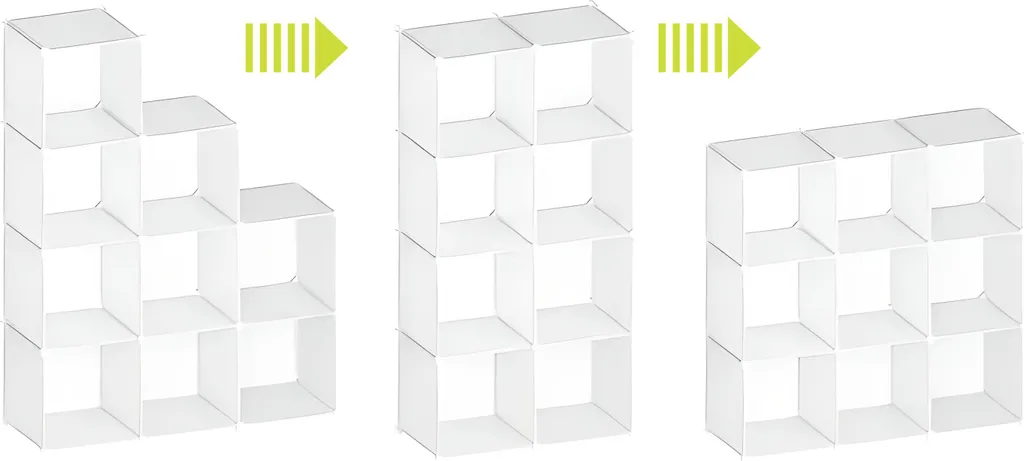 Étagère modulable ESLA 9 compartiments en bois robuste pour chambre
