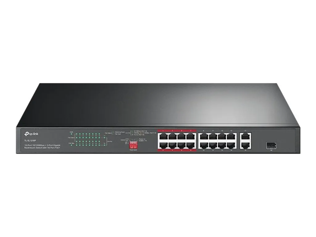 Commutateur Réseau Rackable TP-Link TL-SL1218P pour Baie Informatique