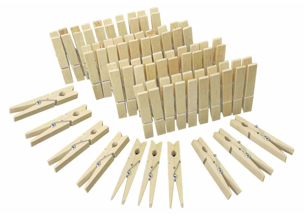 BÜRSTENMANN Wäscheklammer Holz 50Stück 6 Stück Produktbild 