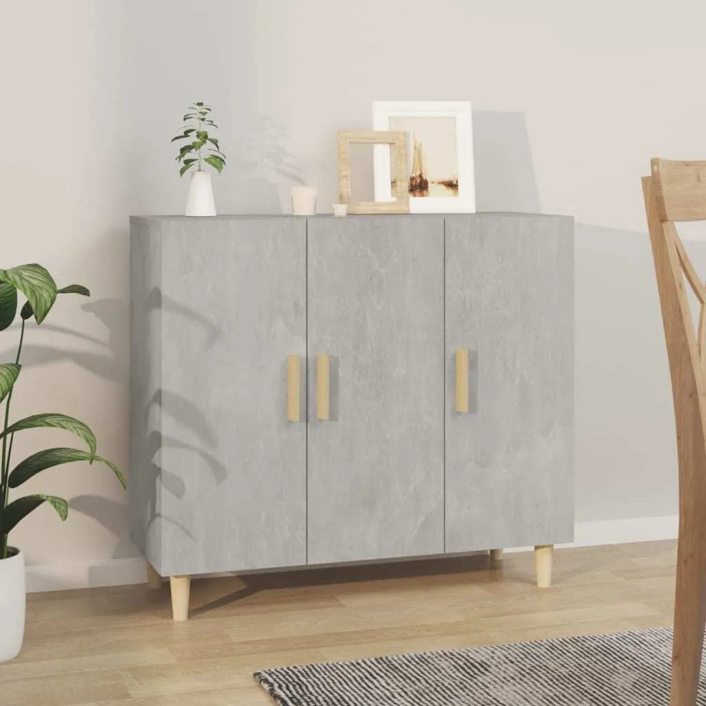 Mobile Credenza Moderno Grigio Cemento 90cm - vidaXL Buffet Salotto