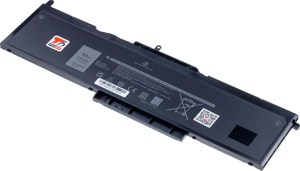 Batteria T6 Power Dell Latitude 5591 92Wh - Ricambio Potenziato Li-Poly