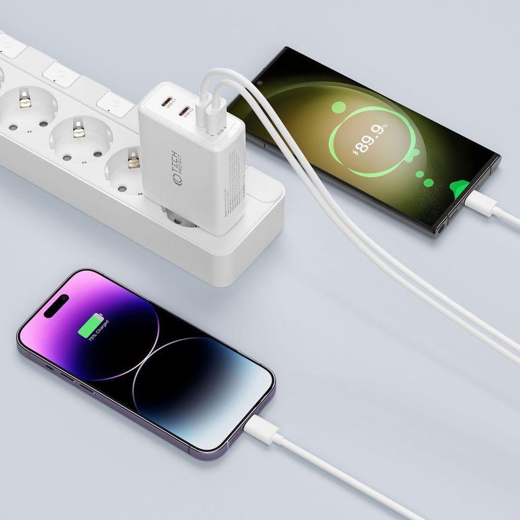 Tech-Protect Nc100W-Gan Caricatore di rete a 4 porte Immagine del prodotto 