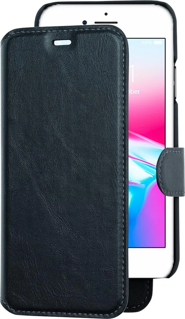 Cover Portafoglio Rimovibile iPhone SE 8 7: Slim Design 2-in-1