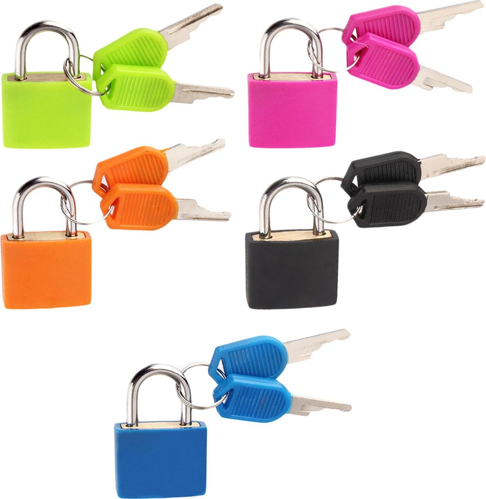Kofferschloss mit Schlüssel, Mini Vorhängeschloss Sicherheitsschloss
