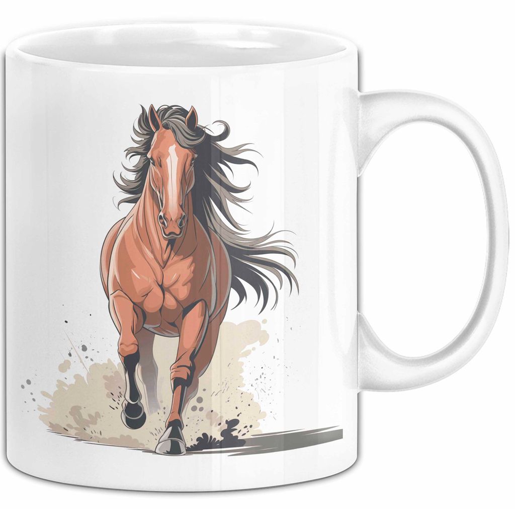 Reiter Tasse Geschenk Lustige Geschenkidee Spruch Für Reitsport Liebhaber (Weiß)