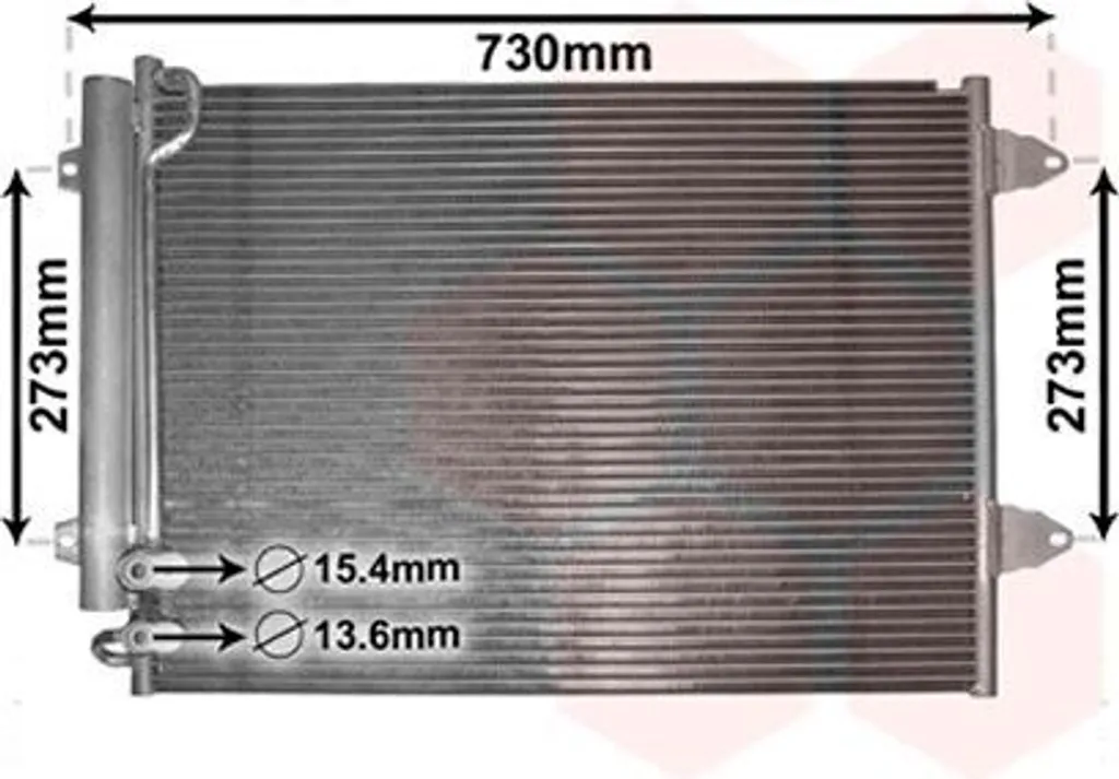 Condenseur de Climatisation Van Wezel pour VW Passat CC et Variant