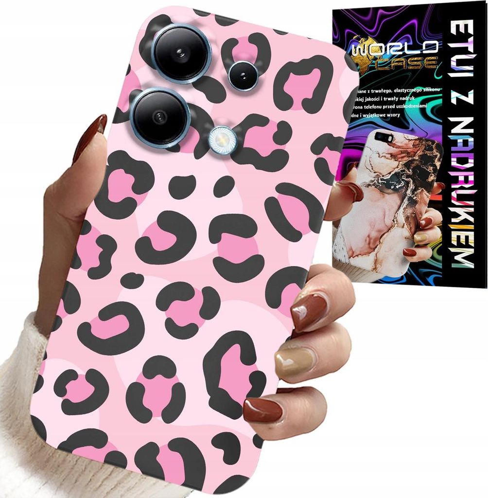 Etui Für Xiaomi Note 13 5G - Rosa Leopardendruck Damen Design
