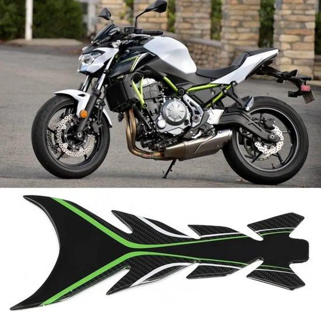 Accessoire de Décoration Réservoir Z650 Ninja 650 Style Carbone Noir