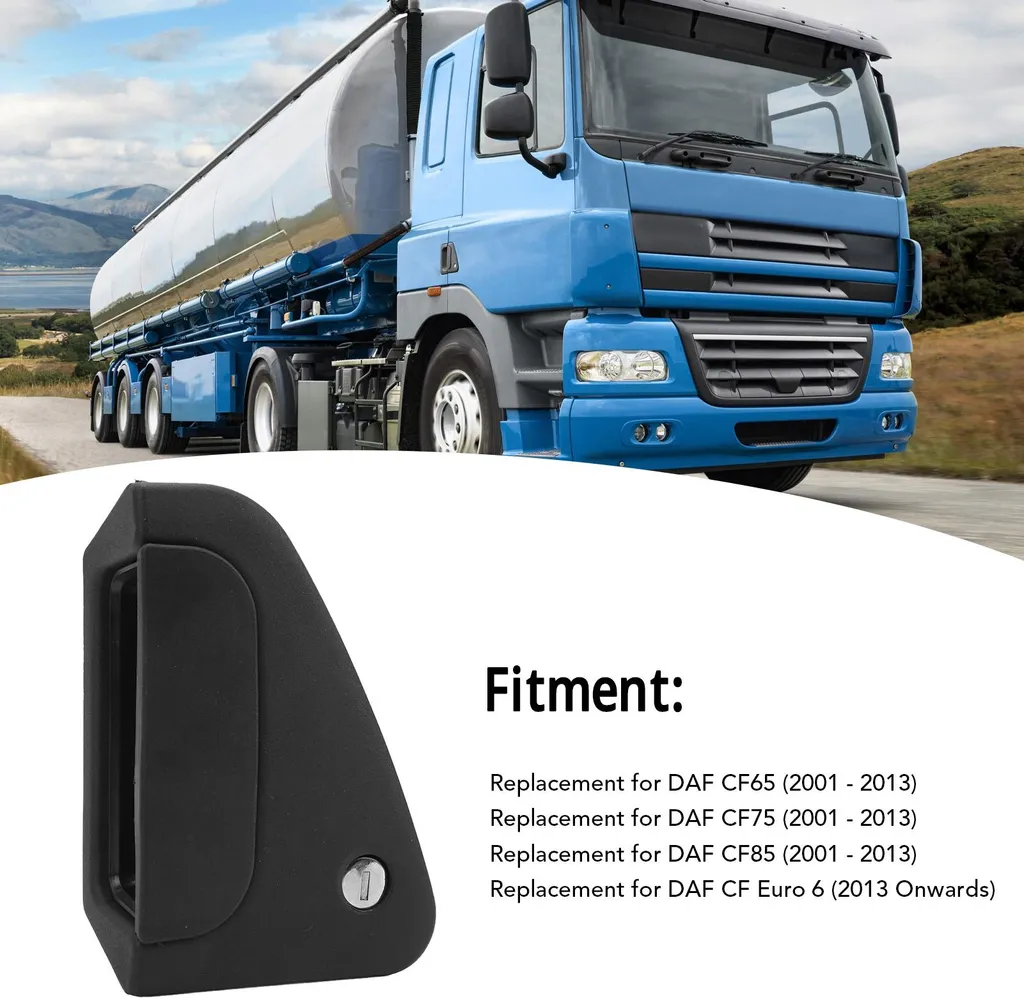 Poignée avant extérieure droite DAF CF65/75/85 avec jeu de clés de sécurité