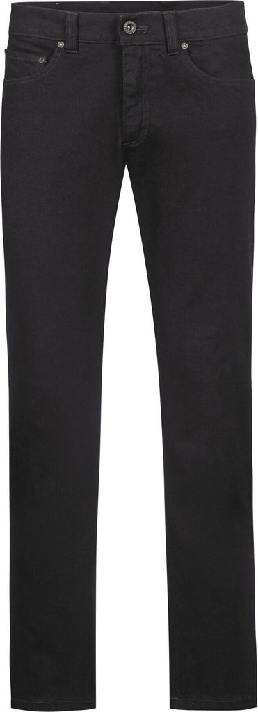Greiff Corporate CASUAL Herren Jeans 5-Pocket Regular-Fit Schwarz 114