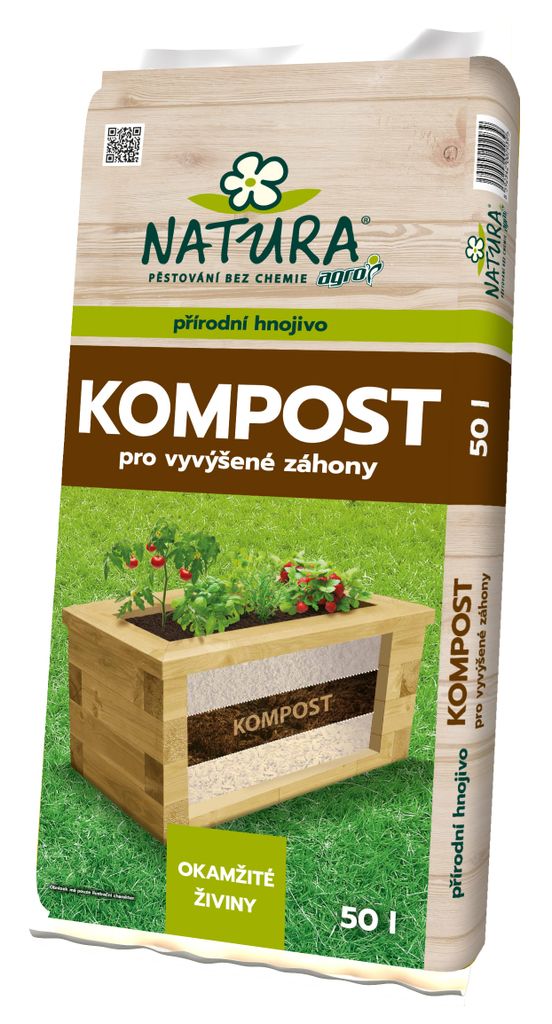 Kompost pre vyvýšené záhony NATURA 50 l Obrázok produktu 