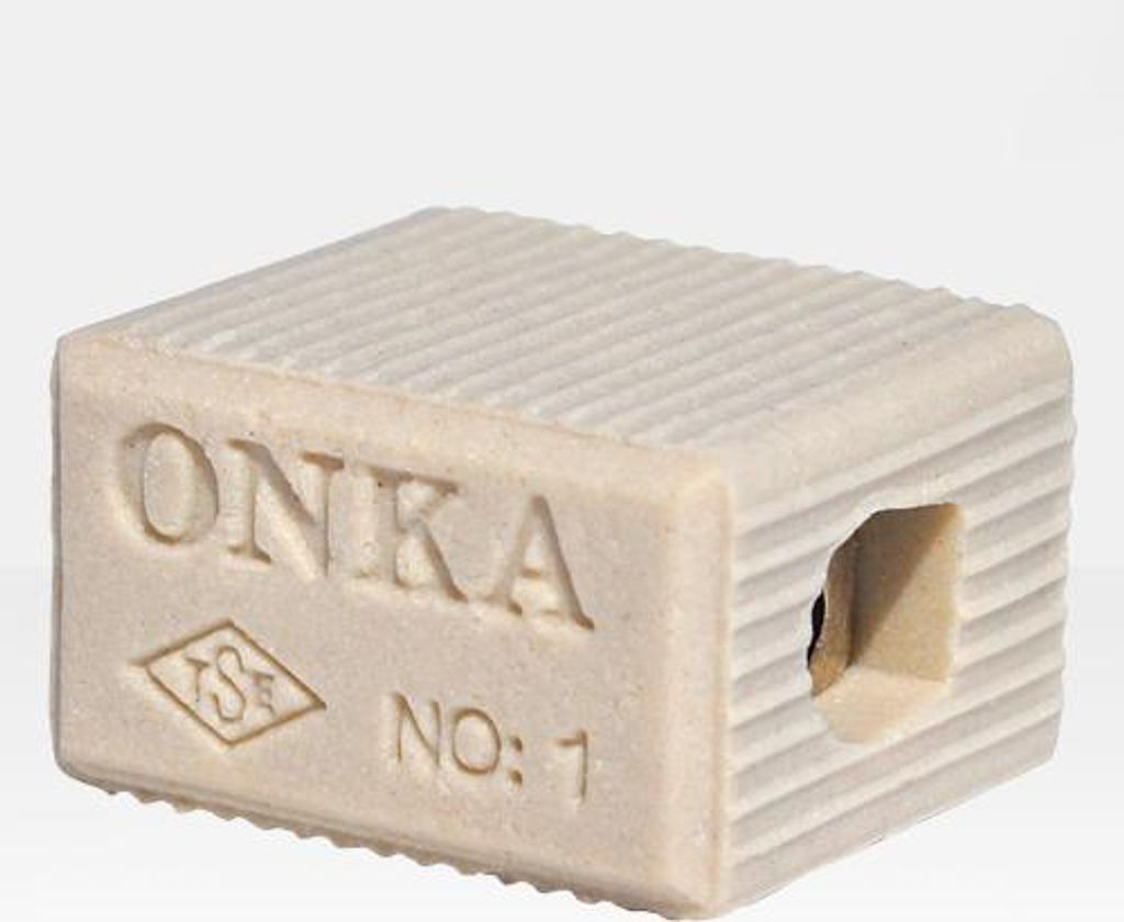 ONKA 0.75-1.5mm2 1POLE Steatit / Keramik / Porzellan Stecker - PORCELAIN TERMINAL BLOCK, 1070008