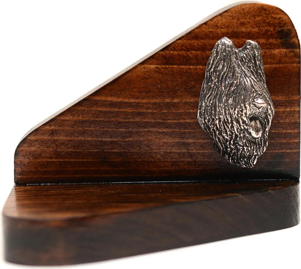 Acquista Portacandele Briard I Art-Dog - Legno e Argento Qualità Top